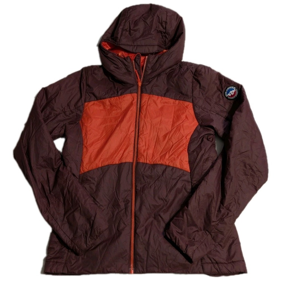 Big Agnes Larkspur Jacket Women's Medium‎ Hooded Insulated Hiking Nylon Packable